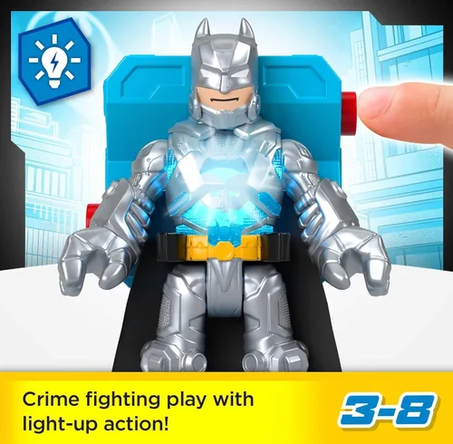 Miniatura 2 de Fisher-Price Imaginext DC Super Friends Juguetes Preescolares Batman Battle Multipack Juego de 9 Figuras con Mochila Iluminada para Niños de 3+ Años
