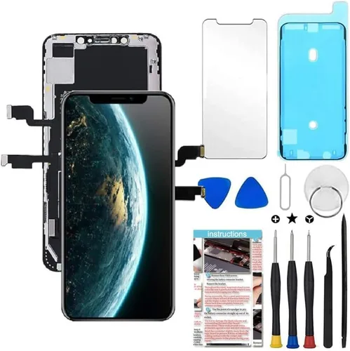 Para iPhone Xs Max Reemplazo de pantalla LCD de 6.5 pulgadas Pantalla táctil Digitalizador Kit de reparación Asamblea con herramientas de reparación