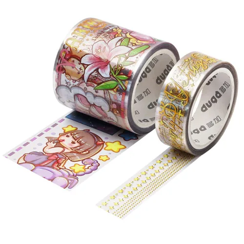 Miniatura 26 de Alideco - Cintas adhesivas decorativas pequeñas de mochi washi, ideales para suministros de diario, manualidades, álbum de recortes, bricolaje