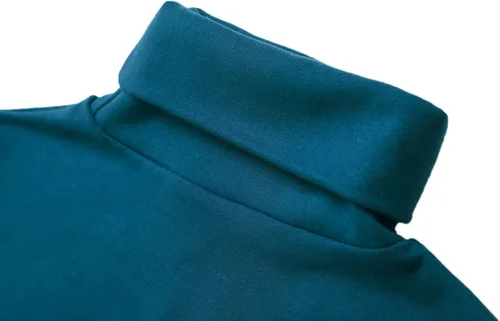 Miniatura 4 de Urban CoCo Camisetas de manga larga con cuello alto para mujer, ajustadas, básicas, elásticas