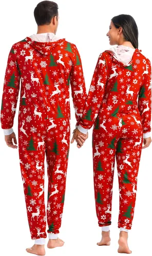 Miniatura 3 de Pijama de Navidad para adultos, mameluco para la familia, para Navidad