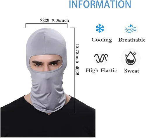 Miniatura 4 de 6 Pieces Balaclava Face Mask for Men & Women Neck Gaiter Sun UV Protection Full Face Cover Bandana Hood for Outdoor Sports