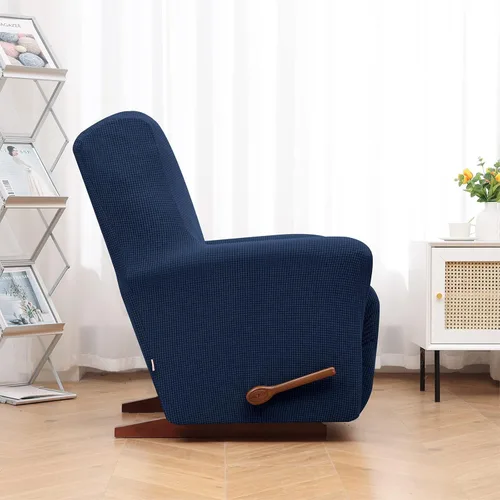 Miniatura 3 de KEKUOU Fundas para sillas reclinables, fundas elásticas para sofá reclinable de niño perezoso, 1 pieza, protector de muebles con parte inferior Azul