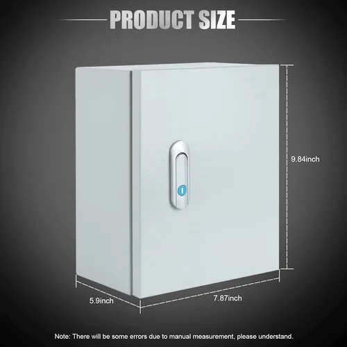 Miniatura 6 de Caja de conexiones eléctrica de acero, caja de conexiones eléctrica interior y exterior, caja de metal impermeable y a prueba de polvo montada