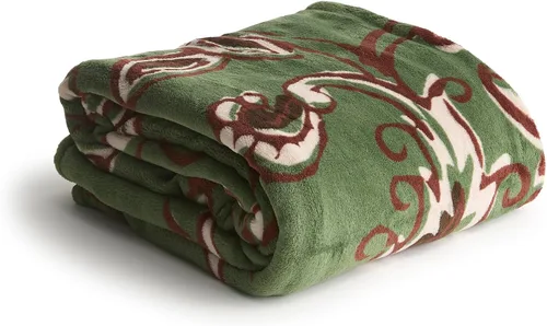 Miniatura 29 de Vera Bradley Manta de felpa de forro polar Botánico Paisley Rosa
