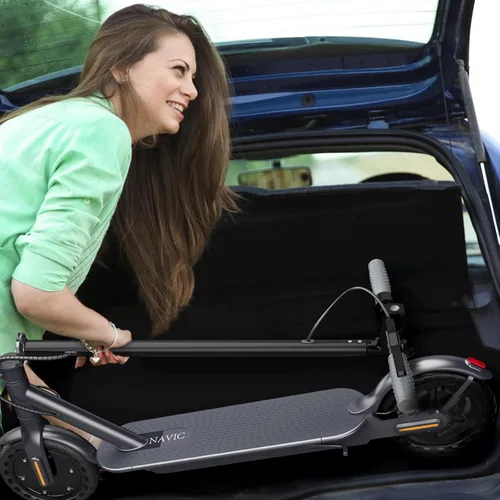 Miniatura 8 de NAVIC Scooter eléctrico para adultos, scooter plegable E con motor potente de 350 W/500 W/750 W, neumáticos sólidos de 8.5 pulgadas/10 pulgadas/14