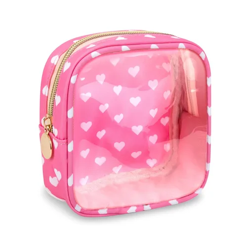 Miniatura 76 de Estuche pequeño para lápices y maquillaje para bolso, lindo estuche de lápices, bolsa de pinceles de maquillaje de nylon con cremallera, estuche