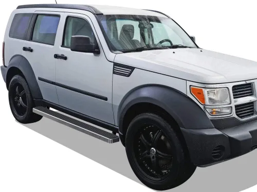 Miniatura 2 de APS Estribos de acero inoxidable 304 pulido de 5 pulgadas, barras Nerf para estribos laterales compatibles con Dodge Nitro 2007-2012 Acero