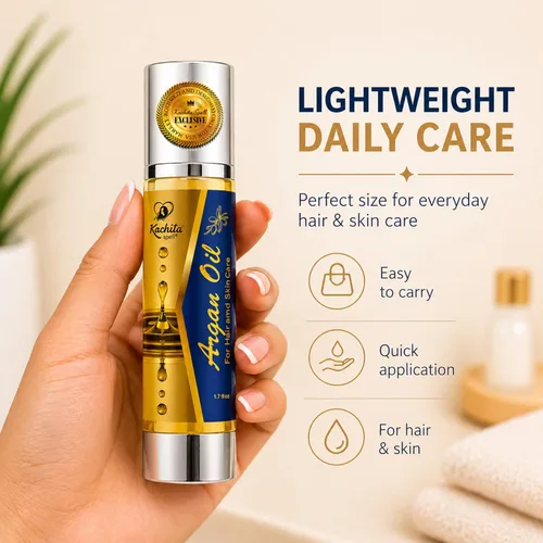 Miniatura 4 de Kachita Spell Aceite de argán marroquí para cabello y piel de grado premium 100% puro hidratante para cabello seco