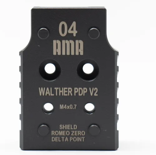 Miniatura 5 de Placa adaptadora para Walther PDP V2 compatible con Trijicon, Holosun, Leupold, Shield, Docter