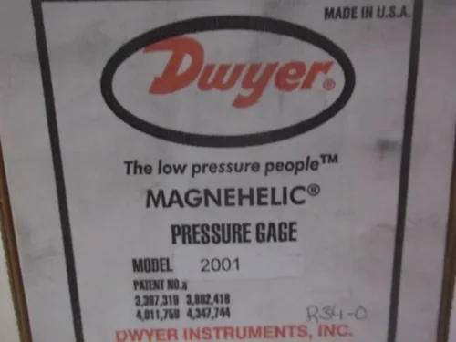 Miniatura 5 de Dwyer 2005 Magnehelic Medidor de presión diferencial, Tipo, 0 a 5" WC, 4