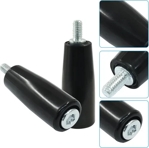 Miniatura 4 de Mango giratorio para máquina de volante, mango de rosca M6 x 1.969 in, mango giratorio para máquina de torno, equipo mecánico, instrumento
