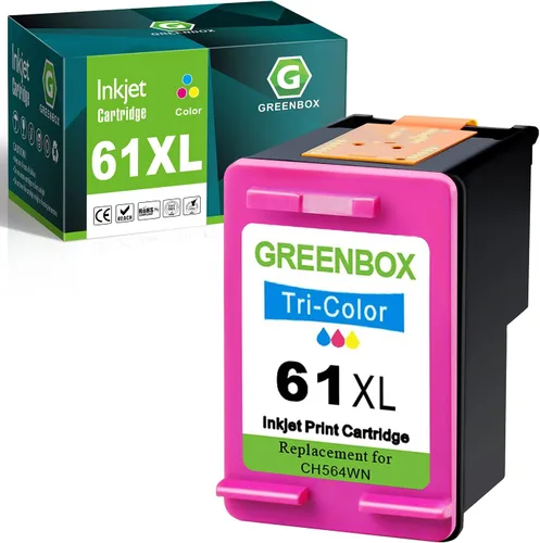 GREENBOX Cartucho de tinta remanufacturado de repuesto para HP 61XL 61 XL para impresora HP Envy 4500 5530 5534 5535 Deskjet 2540 1000 1010 1512