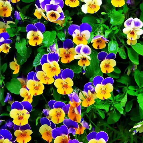 1000 semillas de viola tricolor (pensamiento), flores brillantes y de fácil germinación para camas de jardín, macetas de patio y paisajismo
