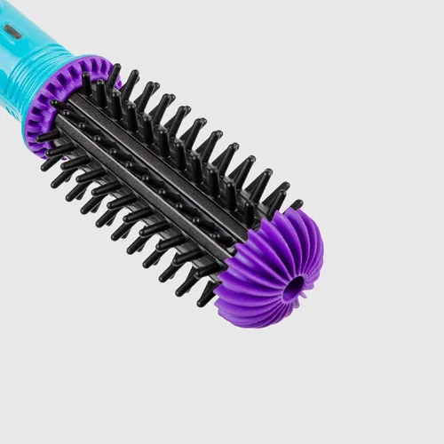 Miniatura 8 de CALISTA GoGo - Mini cepillo redondo calentado, riza, retoque, desencrespamiento y peina el cabello con la mini herramienta de peinado de 7 pulgadas