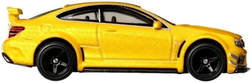 Miniatura 4 de Hot Wheels Serie Mercedes-Benz C63 AMG Coupé Black a escala 1/64, modelo de automóvil fundido a presión, naranja, mediano, 2023, más de 3 años