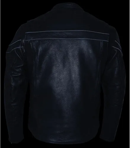Miniatura 6 de Chamarra de piel Leather King para hombres