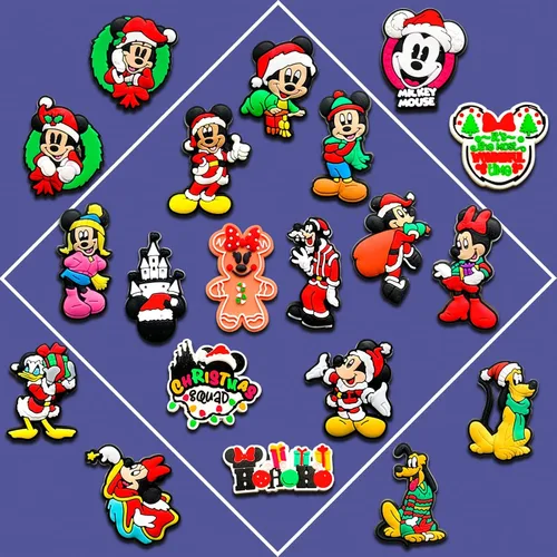 Miniatura 3 de 20 dijes de zapatos de dibujos animados de Navidad para croc zuecos, sandalias, pulseras, decoración, lindos dijes de cocodrilo de dibujos animados