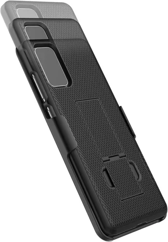Miniatura 5 de Encased Funda con clip para cinturón para Galaxy S20 Plus (2020 DuraClip) Funda delgada con funda (Samsung S20+ 6.7), color negro