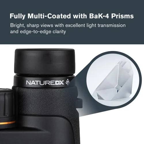 Miniatura 3 de Celestron - Binoculares Nature DX 10x50 - Ideal para observación de aves y exteriores - Lentes objetivo de 1.969 in - Campo de visión de 5.8°