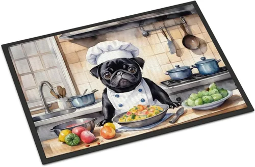 Miniatura 60 de Caroline's Treasures DAC6179MAT Affenpinscher - Tapete para puerta delantera, para interiores y exteriores, para entrada, antideslizante, lavable
