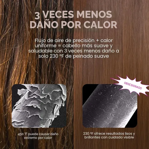Miniatura 4 de Set de cepillo secador de pelo, Wavytalk Air Sculpt 5-en-1 set de cepillo de aire caliente, multi estilizador para secados en salón, rizos suaves