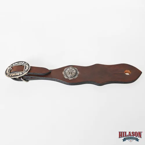 Miniatura 3 de HILASON Western Horse Tack Quick Change Buckle Slobber Straps Marrón oscuro