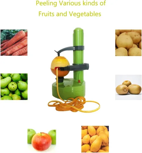 Miniatura 3 de Pelador eléctrico de patatas para cocina, peladores de verduras para calabacín, zanahoria, pelador automático de papas, pelador eléctrico de frutas