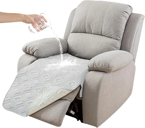 Miniatura 32 de Genina Juego de 2 Fundas de Reposabrazos para Sofá 100% Impermeables, Fundas para Reposabrazos de Sofá, Sillón, Protectores Antideslizantes