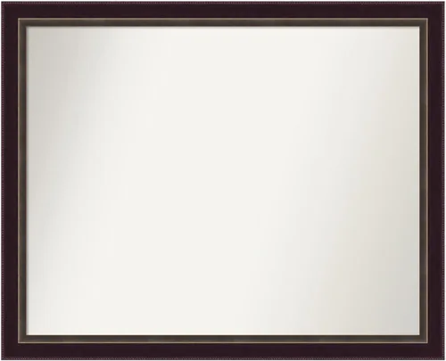 Miniatura 175 de Amanti Art Espejo de baño de bronce para sobre el fregadero, 24 x 24 pulgadas, espejo cuadrado de bronce Lara para tocador, marco de madera