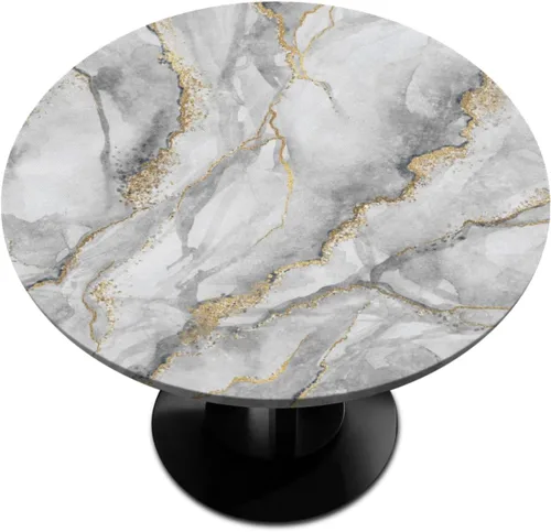 Miniatura 46 de Mantel redondo ajustable de playa de madera de verano con diseño de estrella de mar y borde elástico (se adapta a mesas de 40 a 44 pulgadas)