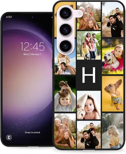 Miniatura 31 de Funda personalizada para Samsung Galaxy S23 Ultra con nombre de foto y texto - Funda suave y fina para teléfono móvil S 23 Ultra (negra) de 6.8