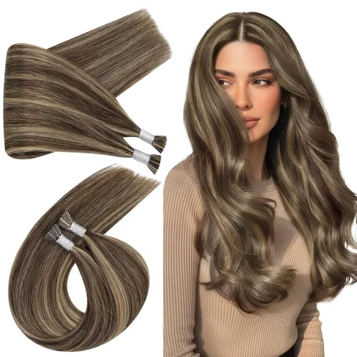 Miniatura 19 de Ugeat - Extensiones de cabello humano con microanillo, 14 pulgadas, extensiones de cabello Remy con microcuentas de 1 gm/hebra, 50 gms, extensiones