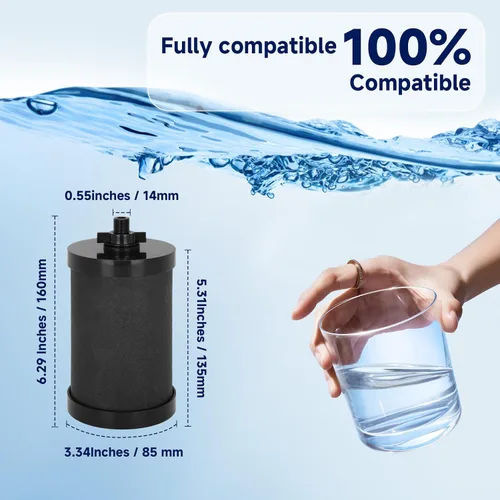 Miniatura 6 de Reemplazo de filtro 2387 Pro, certificado NSF/ANSI 42 para reemplazo de filtro de agua Alexapure, capacidad de rendimiento de 5,000 galones