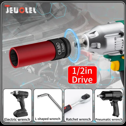 Miniatura 7 de Enchufe de extracción de tuerca de bloqueo de rueda de 0.669 in compatible con Mercedes Benz Serie S W221, extractor de tuercas de rueda antirrobo