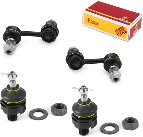 Miniatura 190 de Metrix Premium Chassis Parts - Juego de 4 piezas de articulación de rótula superior y barra estabilizadora delantera para Ford Ranger RWD 1998-2011