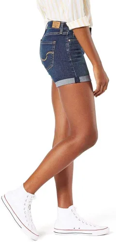 Miniatura 2 de Signature by Levi Strauss & Co. Gold Label Women's Mid-Rise Slim Shorts (Available in Plus Size)