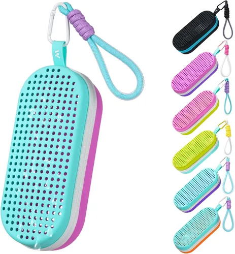 Miniatura 8 de Mgsarbny - Funda protectora de silicona para gafas de natación, con orificio de drenaje para gafas