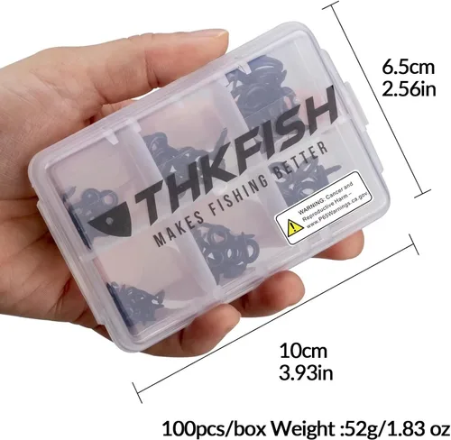 Miniatura 7 de THKFISH Guías de caña de pescar Kit de reparación de caña de pescar Baitcasting/Spinning Rod Guías Cerámica Acero Inoxidable Guía de Carbono