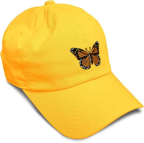 Miniatura 23 de Gorra de béisbol suave con diseño de mariposa monarca, con insectos, bordado de mariposa, de algodón, para hombres y mujeres