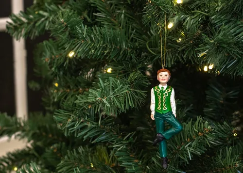 Miniatura 6 de Adorno de árbol de Navidad de niño bailarín irlandés E0602