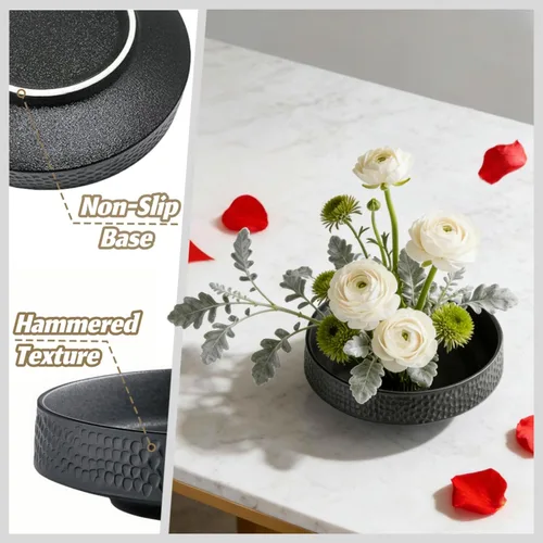 Miniatura 6 de Kit de jarrón japonés Ikebana de flores de rana japonesa, suministros para arreglar flores, contenedor de flores con herramienta de enderezamiento