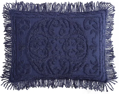 Miniatura 41 de Beatrice Home Fashions Colcha de Chenilla con Medallón, Full, Blanco