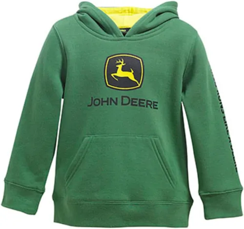 John Deere Marca de forro polar para niños pequeños, color verde