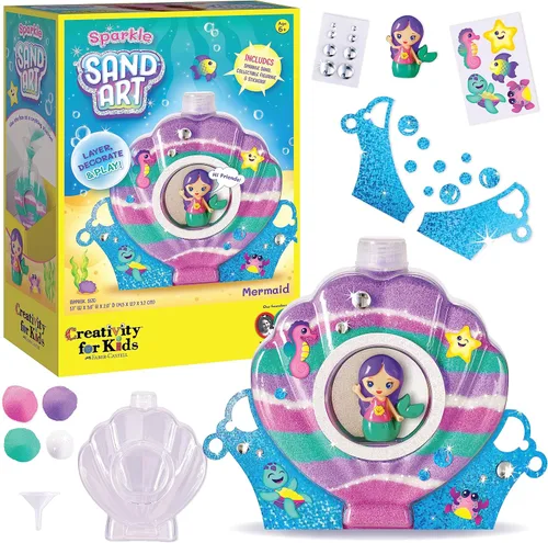 Miniatura 10 de Creativity for Kids Kit de arte de arena para niños: dragón - Artes y manualidades para niños, pequeñas manualidades de primavera