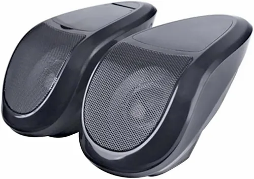 MACHSWON Altavoz impermeable Reproductor de audio de música para motocicleta ATV Altavoz negro impermeable Reproductor de música Sistema de sonido