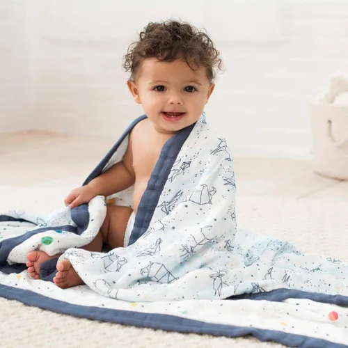 Miniatura 4 de aden + anais Manta de viscosa de bambú suave y sedosa, ropa de cama para bebé recién nacido y niño pequeño, manta de guardería para niños y niñas