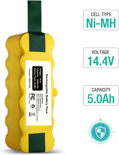 Miniatura 3 de FirstPower 5.0Ah 14.4V Compatible con batería de repuesto para Roomba R3 500 600 700 800 900 Series 510 530 531 532 535 536 540 550 552 560 570 580