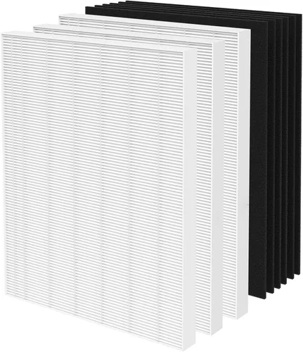 Miniatura 8 de Paquete de 2 filtros de repuesto para purificadores Fellowes AeraMax 290/300/DX95 y HF-300/AP-300PH, se adapta a las partes # 9287201 y 9324201, 2