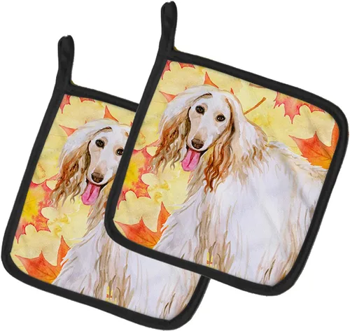 Miniatura 301 de Caroline's Treasures BB9655PTHD - Juego de soportes para ollas de cocina resistentes al calor, almohadillas calientes para horno, 7 1/2 x 7 1/2